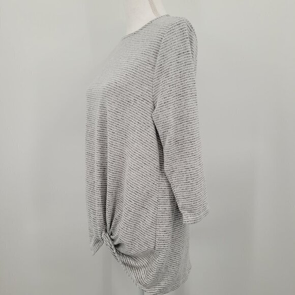 Matty M Extra Soft Stripe Twist Front Top - Picture 5 of 8